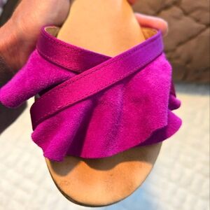 Ruffle sandals anthropologie